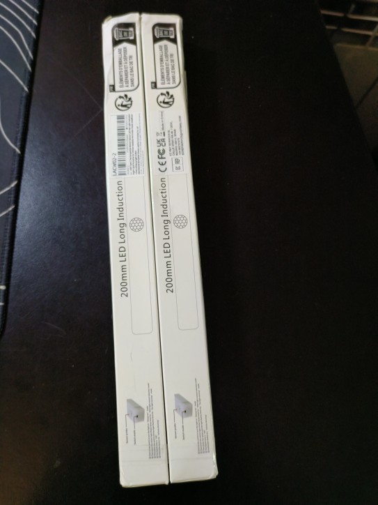 2 Long Light Bars 20cm LED 6000K Sensor Movement USB Cool White (Foreign Shipping