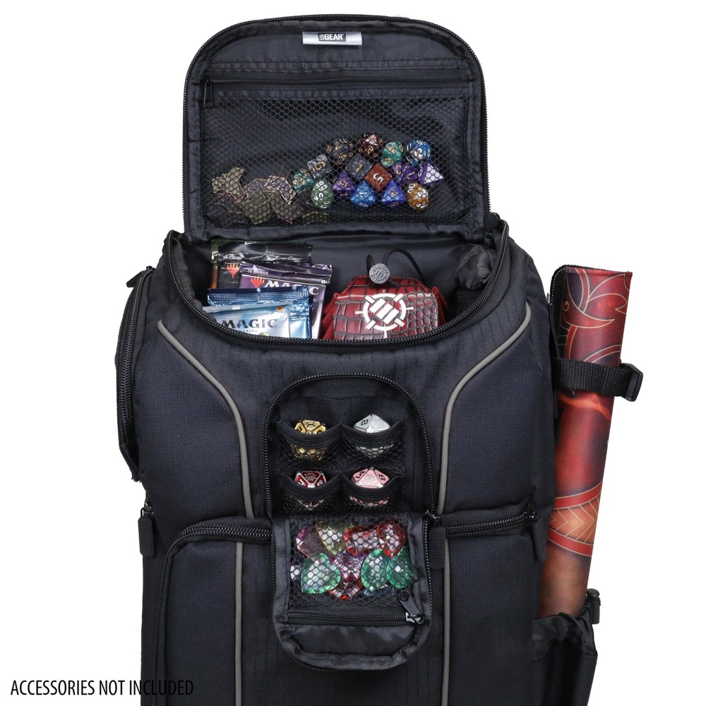 USA Gear Magic the Gathering Backpack with Customizable Interior (Black)