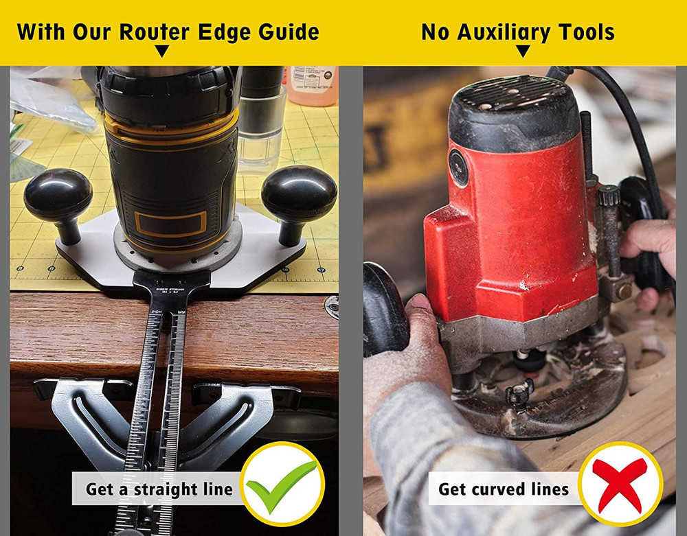 Router Edge Guide for Fixed Base Compact Router (DNP618), Straight Edge Guide fo