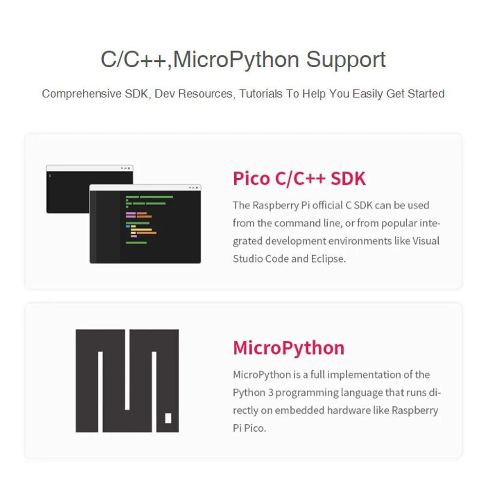 2X RP2040-Zero Pico-Like MCU Board Based On Raspberry Pi Microcontroller RP2040