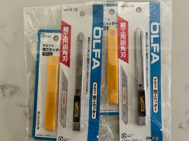 The Maximum Sharpness/Olfa 9mm Graphic Utilty Knife and Art Blade/