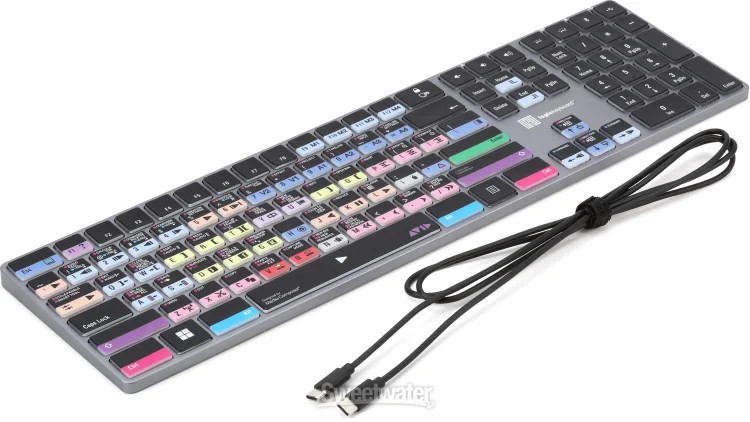LogicKeyboard Titan Wireless Backlit Keyboard for Avid Media Composer - Windows