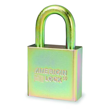 American Lock A5200gln Padlock, Keyed Different, Standard Shackle, Rectangular