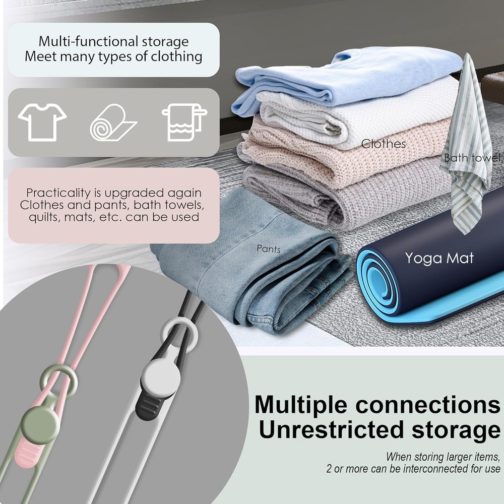 Silicone Cable Organizer Straps – 24PCS Reusable Wire Ties