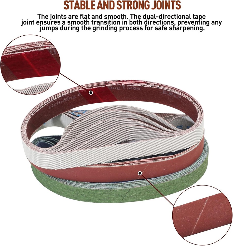 45New Replacement Belt Kit for Work Sharp Knife Tool Sharpener Ken Onion Edition