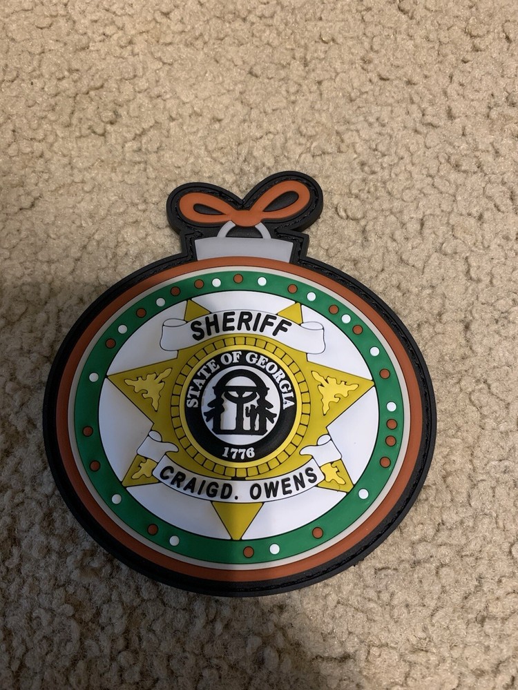 Georgia Sheriff Craig D. Owen’s 3D Hook Loop Christmas Patch