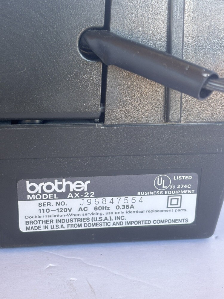 Brother Electronic Typewriter AX-22 (Read Description)