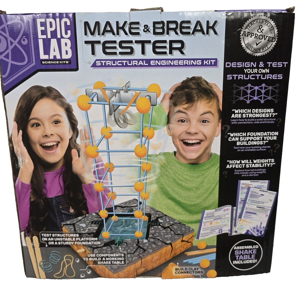 ARTSKILLS Epic Lab Make & Break Tester STEM Structural Engineering Kit New
