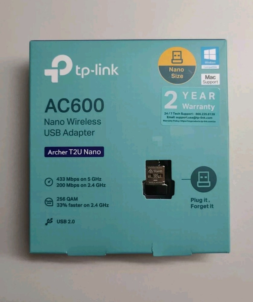 TP-LINK Archer T2U Nano AC600 Wireless USB Adapter