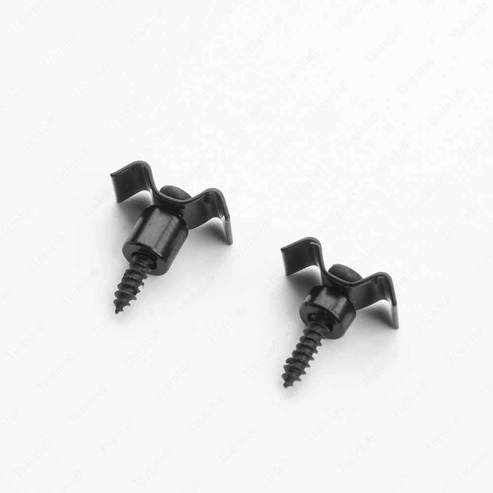 2 Pcs Guitar String Trees String Retainer Guides for Strat Tele Guitar Black
