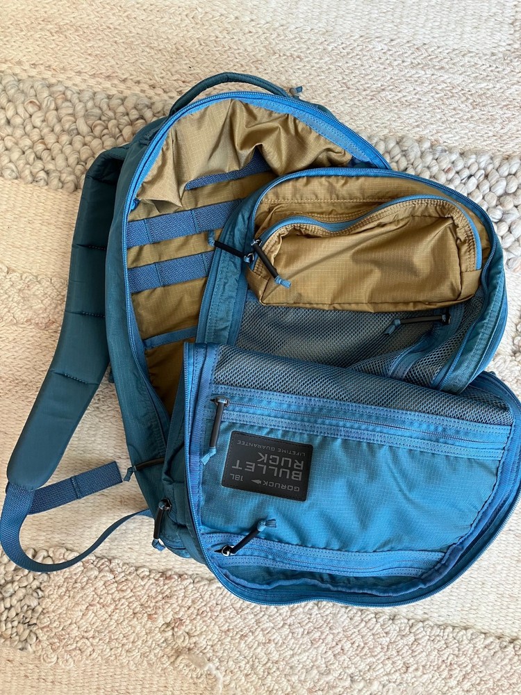Goruck 18L Bullet Double Compartment (DC) Ripstop Robic backpack blue