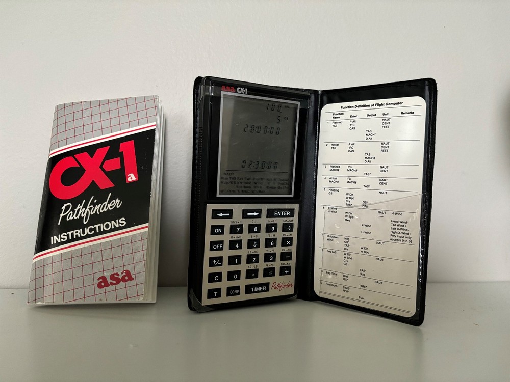 ASA CX-1 Pathfinder Electronic Flight Computer Calculator