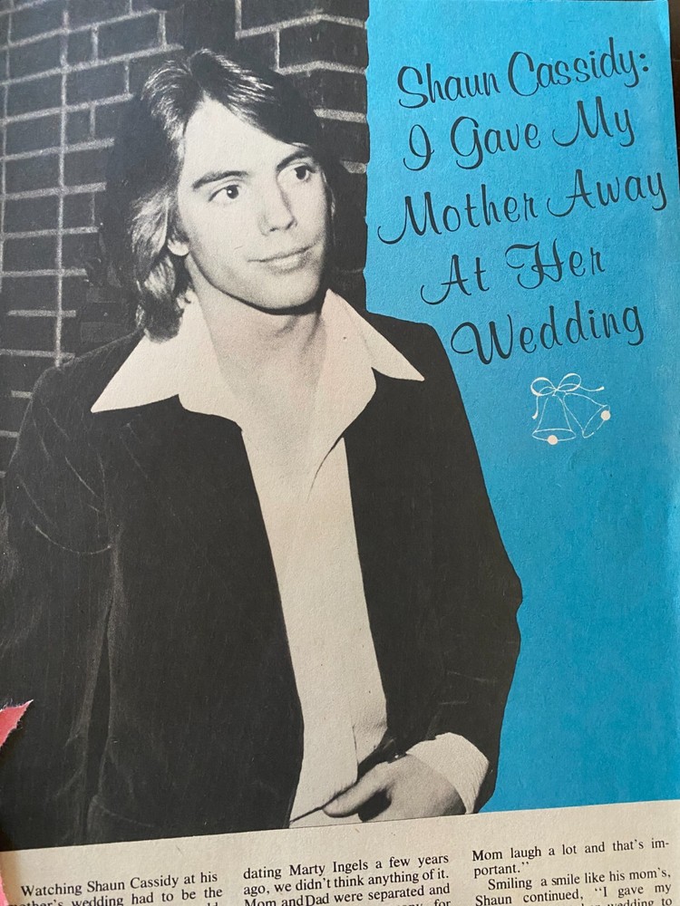 Shaun Cassidy, Full Page Vintage Clipping