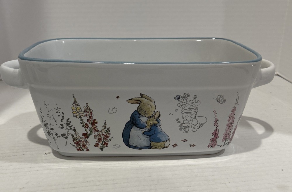 Beatrix Potter Peter Rabbit Easter Cake Loaf Pan Baking Dish Bunny  New