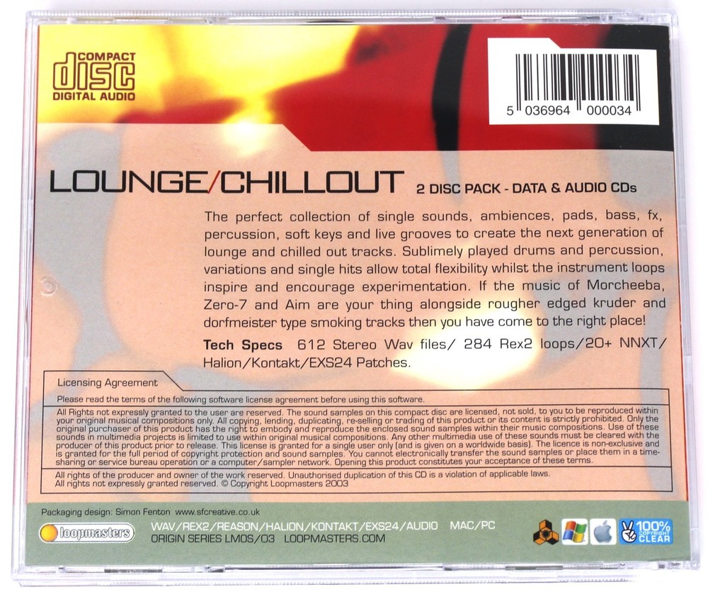 Loopmasters Lounge/Chillout Sample Library/Sound Library/Sampling Double CD 2003