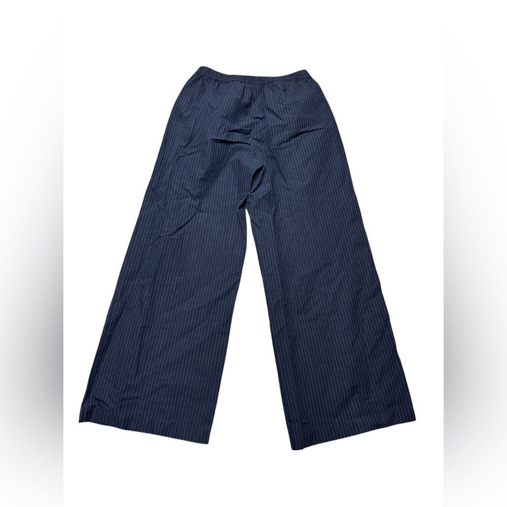 Aspesi Pinstripe Trousers Size 40 (US 4) Cotton/Linen Blend