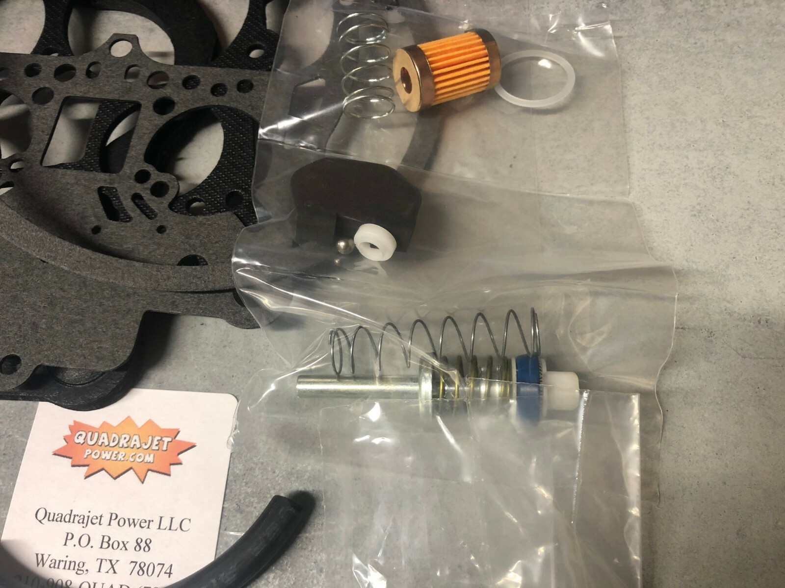 Quadrajet Complete Custom Premium Rebuild Kit With Float Filter For YOUR Qjet