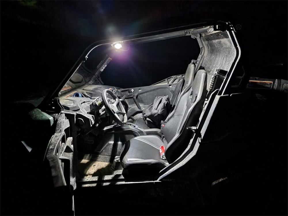 UTV Interior Dome Light, LTEODCHEW Universal Roll Bar Mount LED Light for UTV...