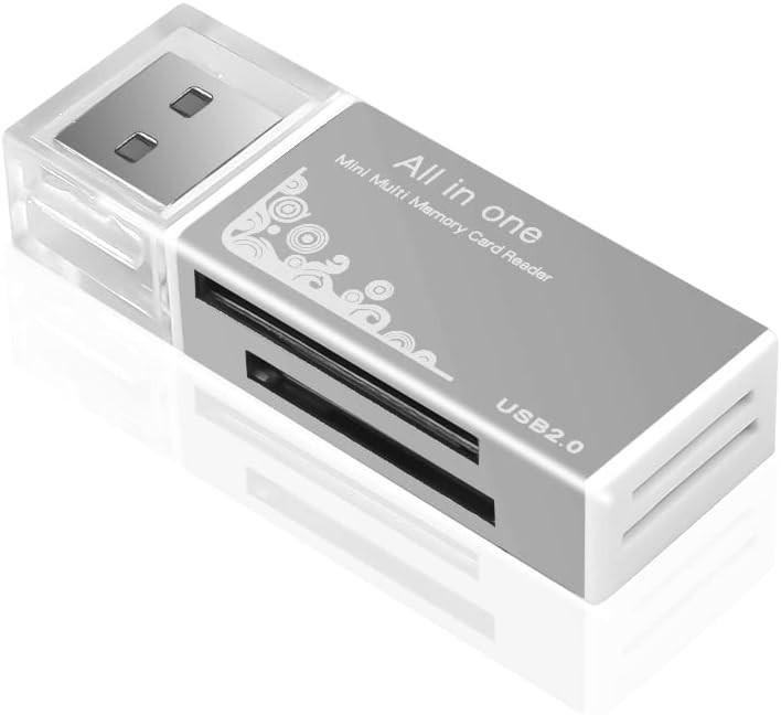 Portable Aluminum SD Card Reader Pack: Supports Multiple Card Types & Devices