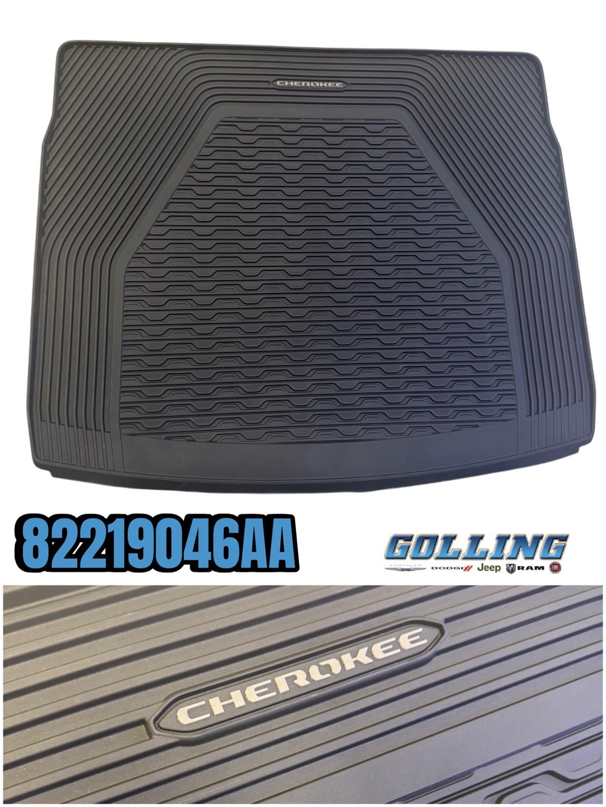 2026-2027 Jeep Cherokee KM Genuine Mopar Molded Cargo Tray 82219046AA