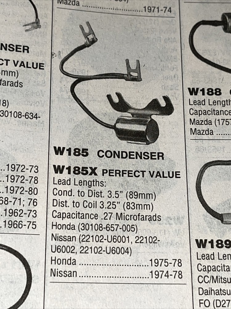 Condenser Kemparts W185X