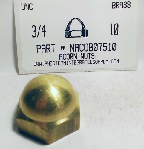 3/4-10 Acorn Cap Nuts Solid Brass (1)