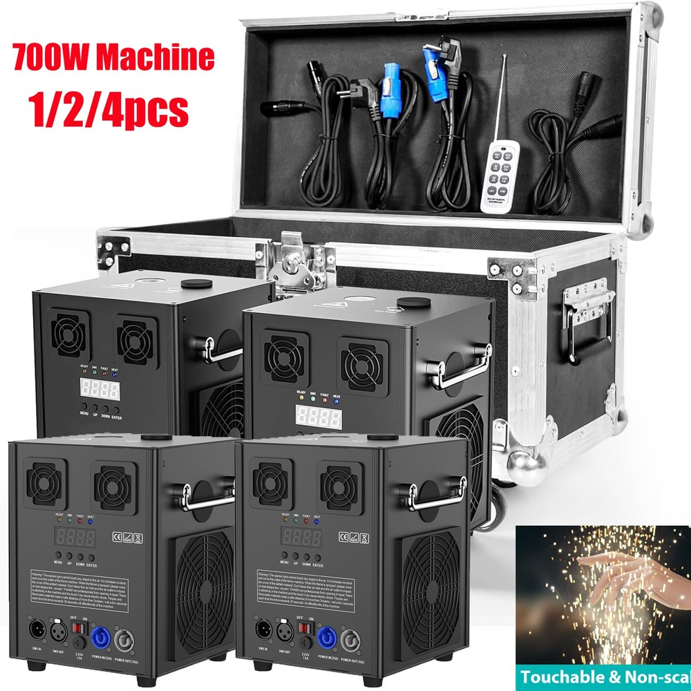 700W Cold Spark Machine Stage Effect DMX Firework Machine Club Wedding Show Case