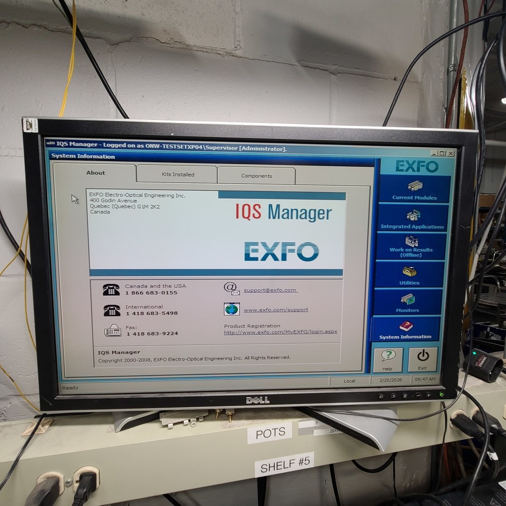 EXFO IQS-610P HS Integrated Qualification System with 4 modules