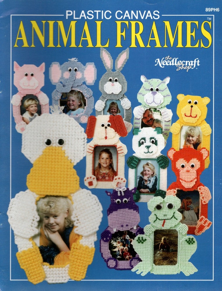 Needlecraft Shop 89PH6 ANIMAL FRAMES Plastic Canvas Pattern Leaflet
