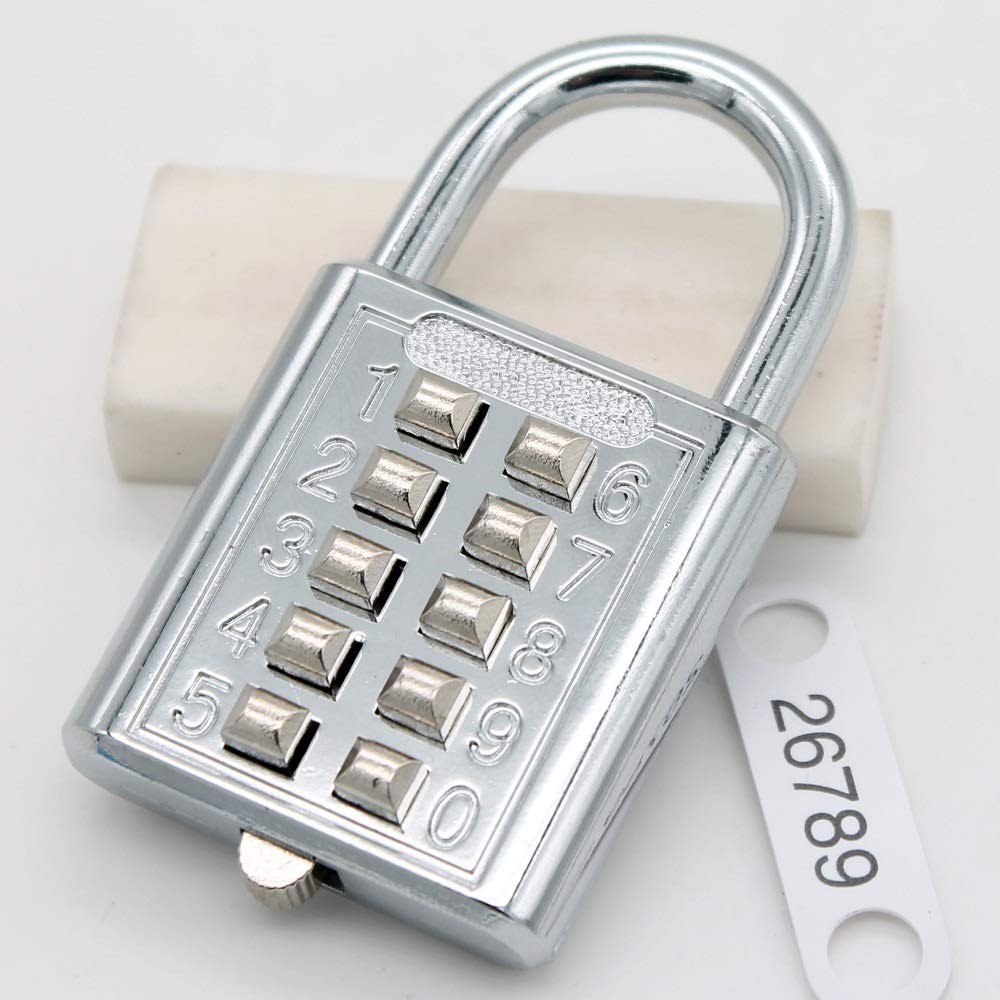 Mioni 10 Digit Push Button Combination 5 Digit Locking Mechanismblue bl