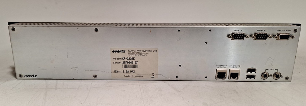 Evertz CP-2232E Advanced System Control Panel