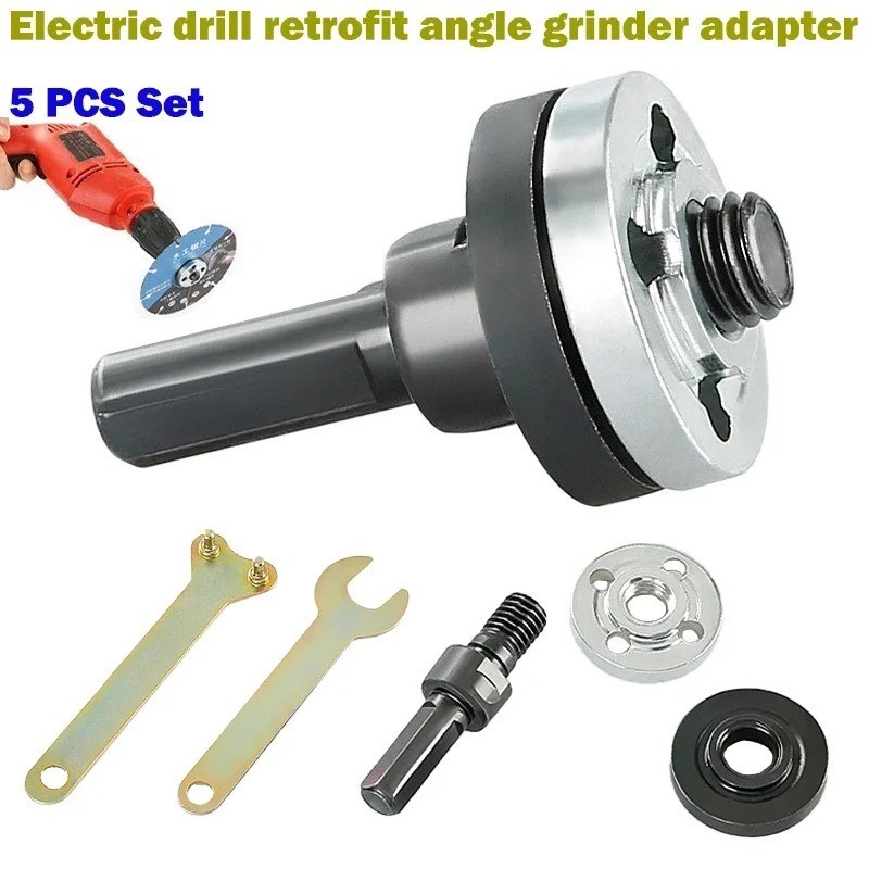Conversion 10mm Angle Grinding Adapter Connecting Rod Kit For Metal Deburring