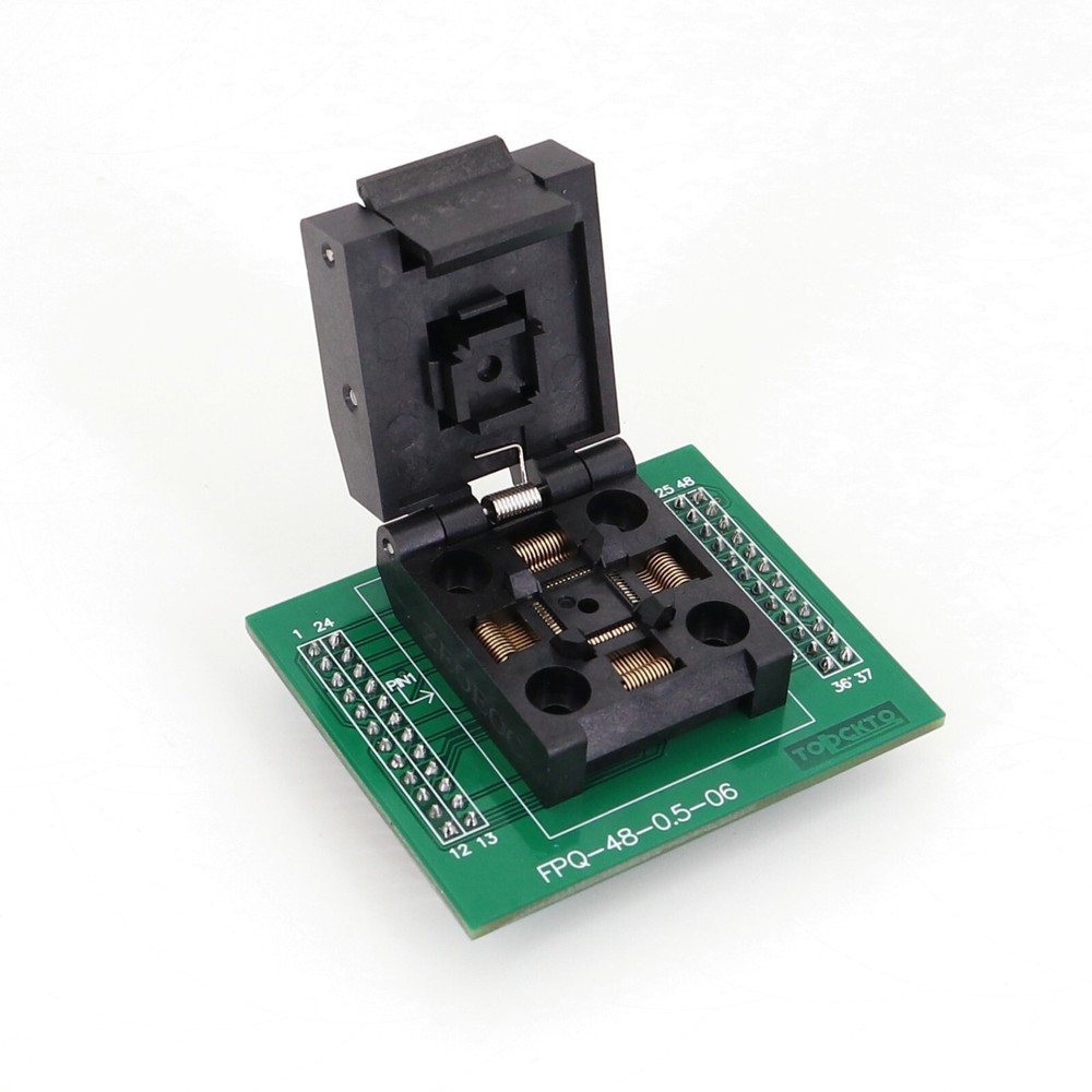 QFP48 TO DIP48 Pitch 0.5mm IC Test Socket for STM32 Programmer Adapter