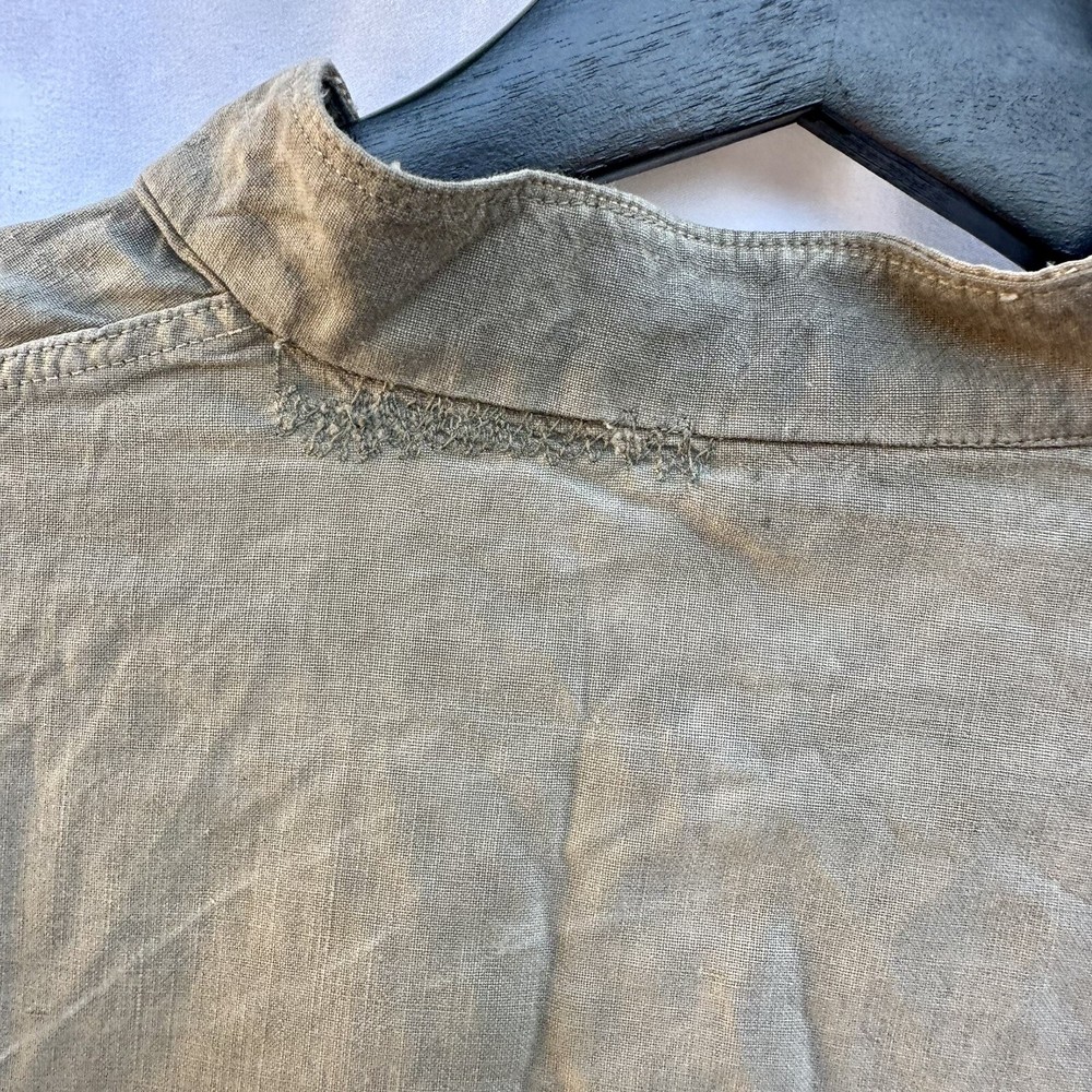 WWII Linen Pullover USMC Stenciled Named Shirt