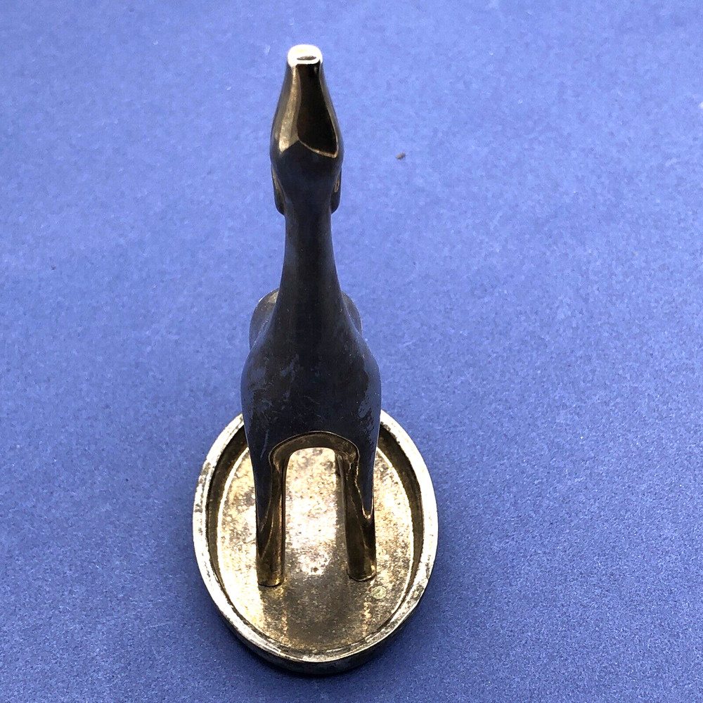 Giraffe Ring Holder Red Envelope Metal Silver Plated Trinket Dish