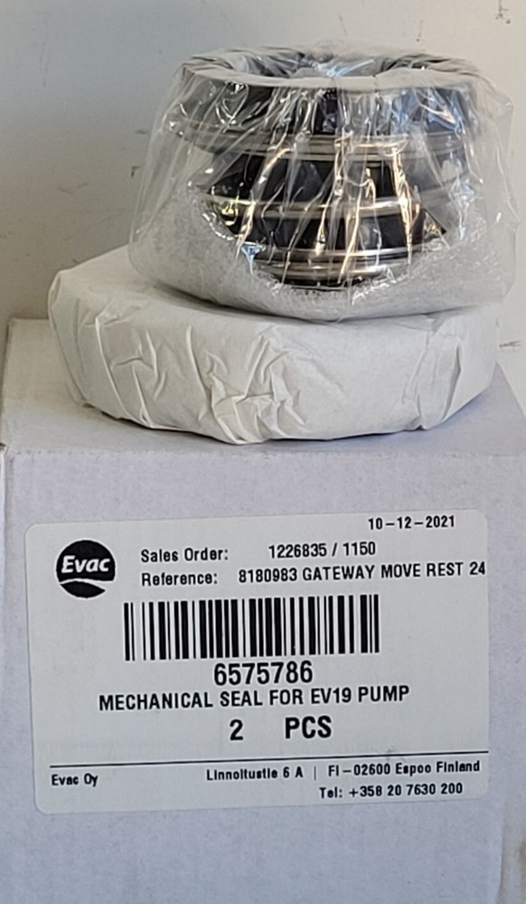 Evac Mechanical Seal for EV19 Pumps 6575786