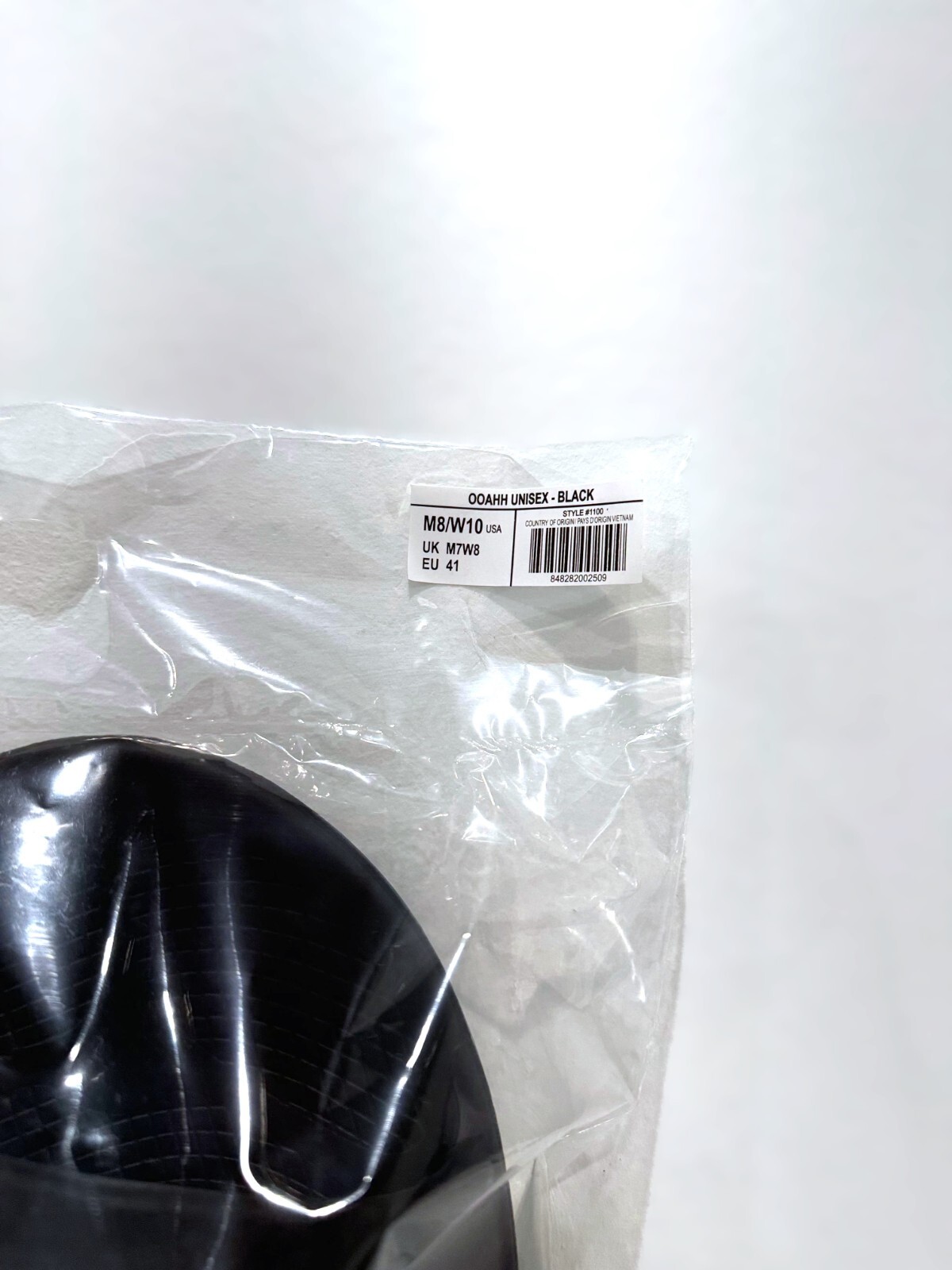 OOFOS OOAHH Sandal Slide Recovery Footware Unisex #1100 - Black - Choose Size