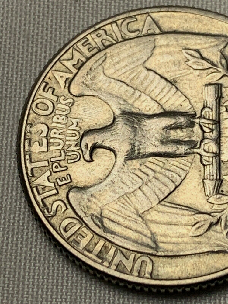 1965 quarter p mint mark error