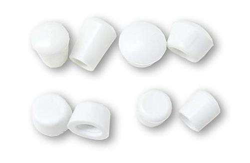 (12 Pack) Door Stop Flexible PVC Replacement Tips Assortment