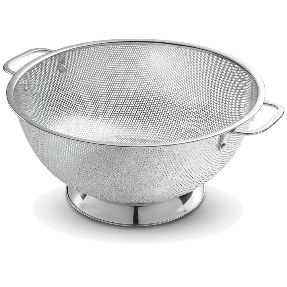 Stable Base Stainless Steel Colander for Kitchen