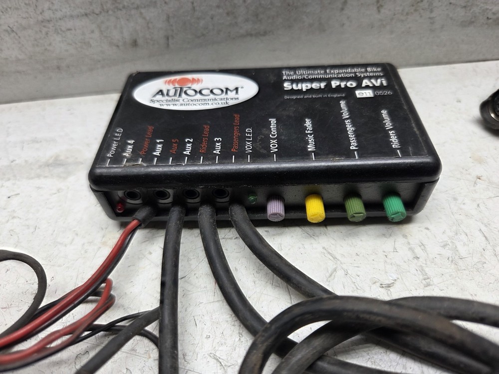 Autocom Super Pro Avi Communication Module Audio Unit Intercom Assembly Wires