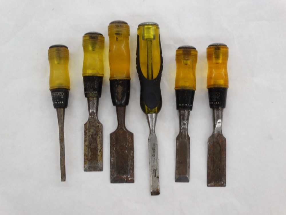 Vintage Stanley 6 Piece Chisel Lot