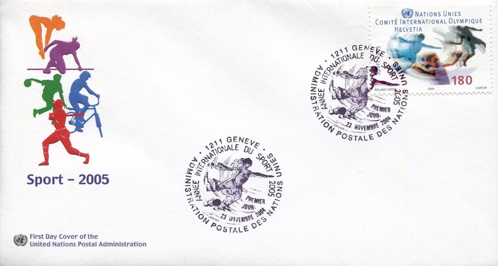 United Nations Geneva 433 FDC Sport 2005