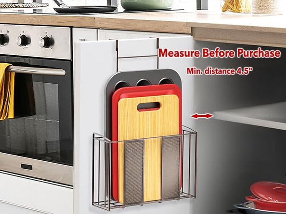 over Cabinet Door Organizer, Mesh Bronze