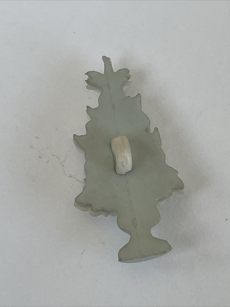 Vintage Plastic Realistic Goofy Topiary Fruit Button 1 1/4”