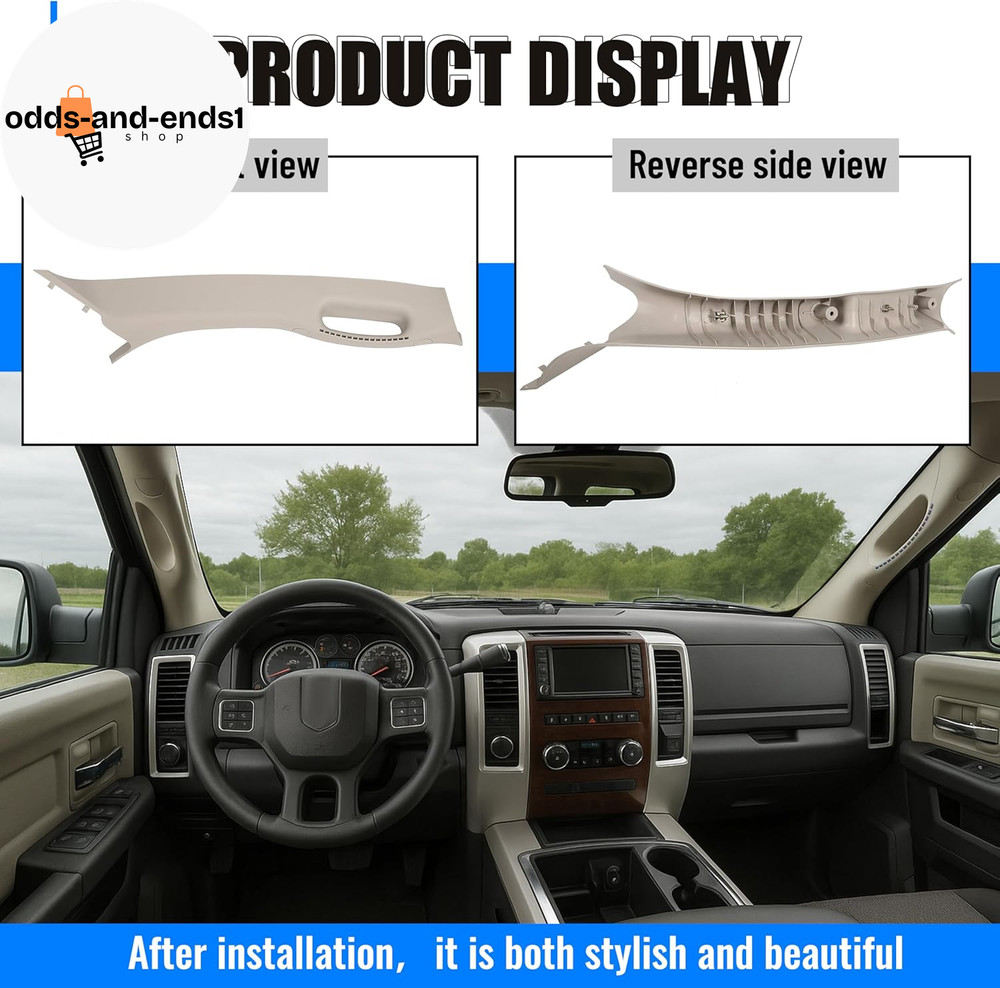 Right Side a Pillar Grab Handle Compatible with 2002-2010 Dodge Ram Pickup Repla