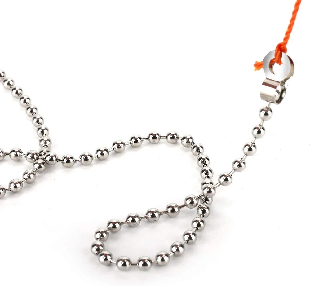 200 Inch Ceiling Fan Pull Chain Upgrade Rust Proof 3.2mm Beaded Pull Chains E...