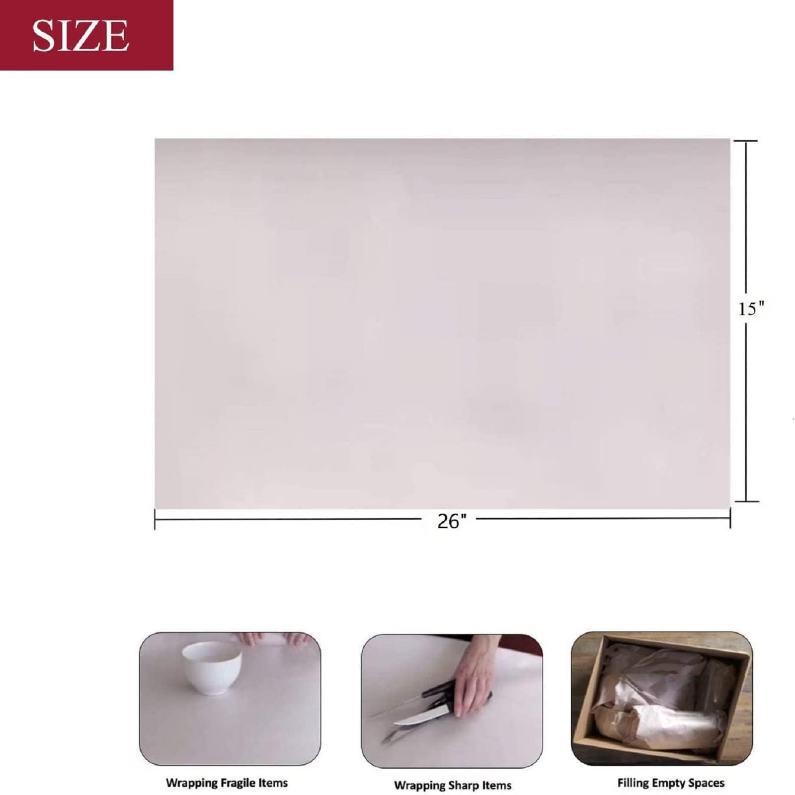 70 Sheets Newsprint Packing Paper Sheets for Moving, Shipping, Box Filler,