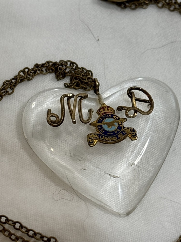 RCAF Sweetheart Lucite Necklace