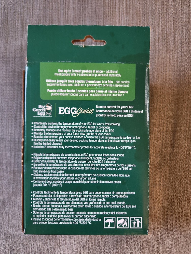 Big Green Egg EGG Genius WiFi Enabled Remote Temperature Controller Brushed
